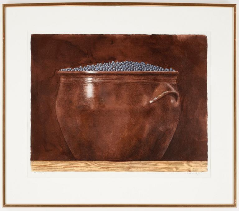 PHILIP VON SCHANTZ, färglitografi, signerad  och daterad 78, provtryck.