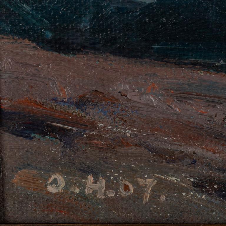 OSCAR HULLGREN, oil on canvas, signed and dated 07.