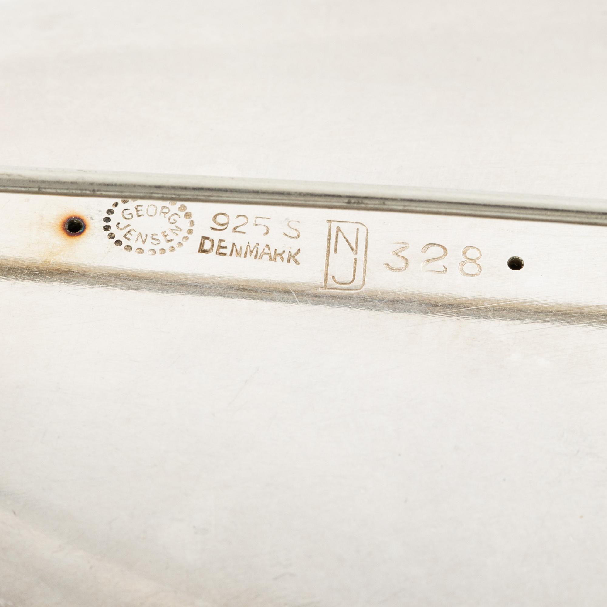 Georg Jensen, brosch, sterlingsilver, Danmark.