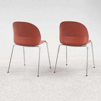 Nendo, a set of eight model 'N02-10 Recycle chairs, Fritz Hansen, Denmark, 2020.
