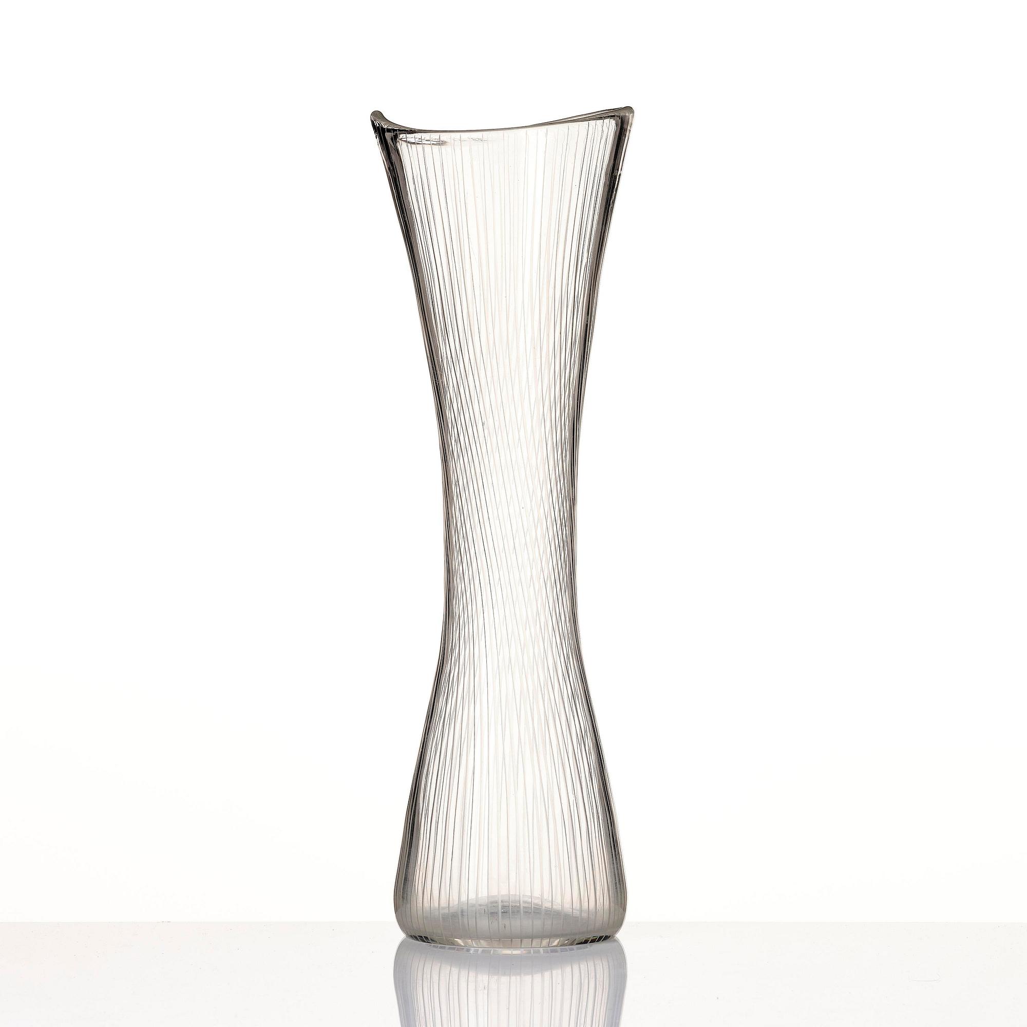 Tapio Wirkkala, a glass vase, model 3509, Iittala, Finland.