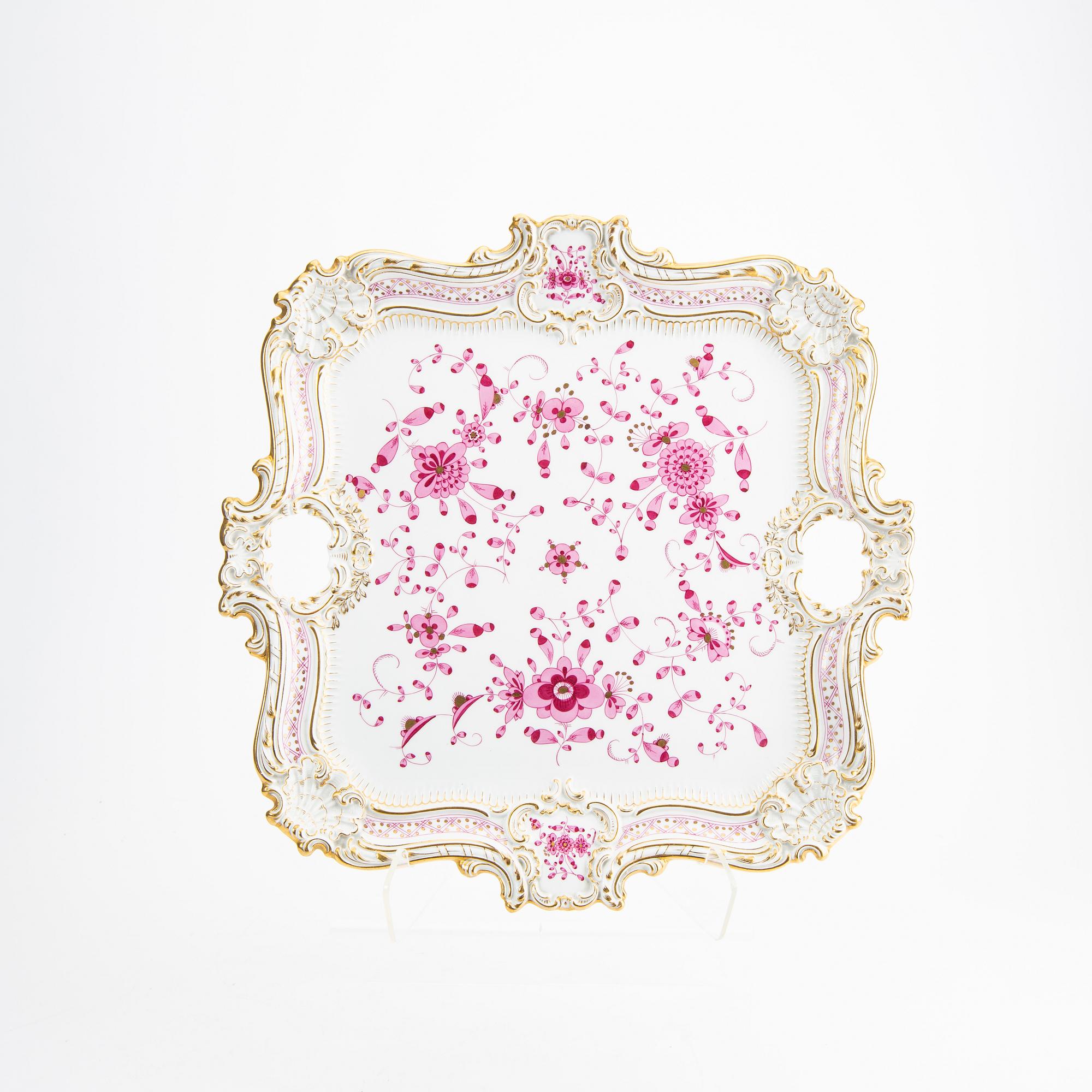 Tea service 17 pcs "Indische blume" Meissen later part of the 19th century porcelain.