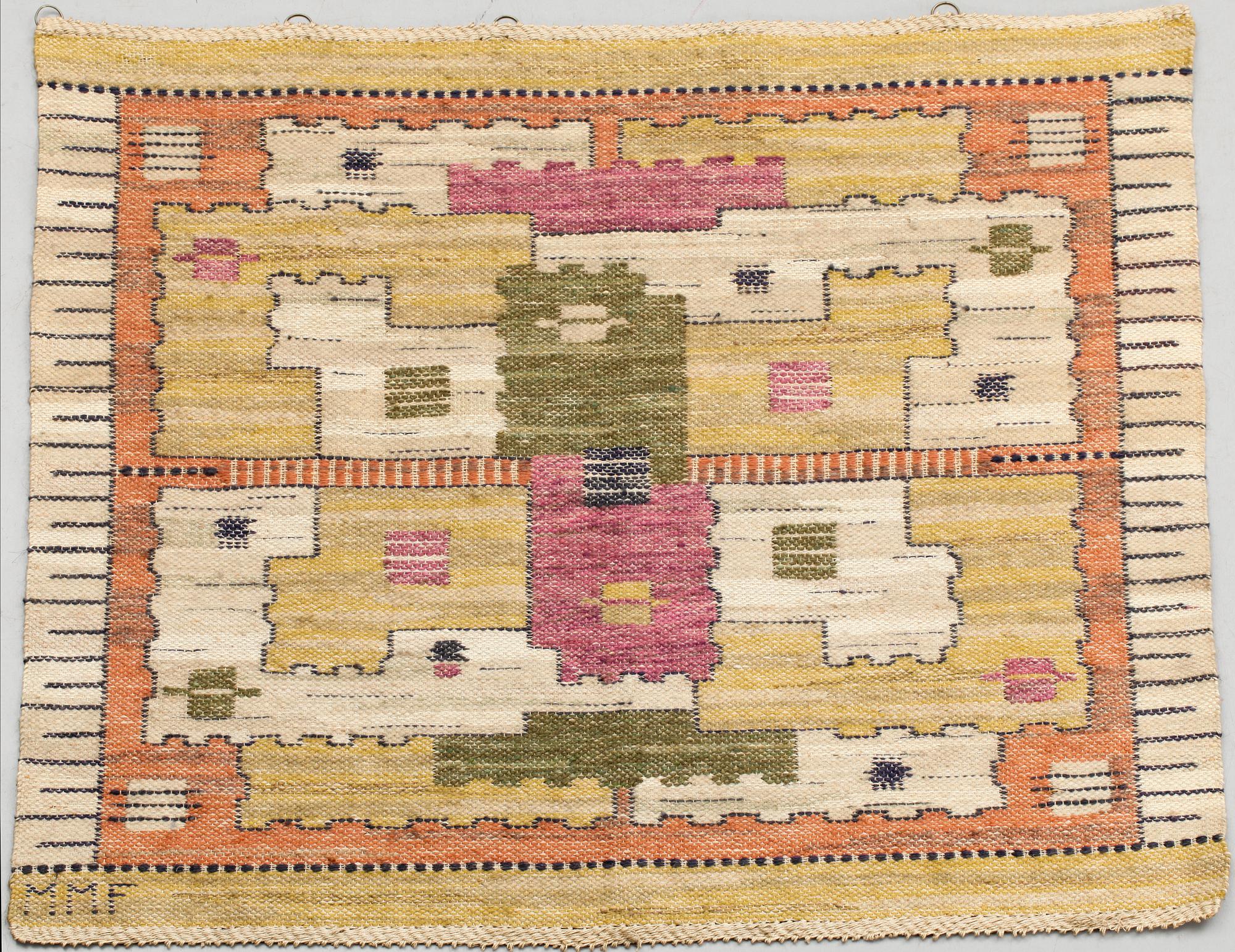 VÄVNAD, Märta Måås-Fjetterström, sign MMF.