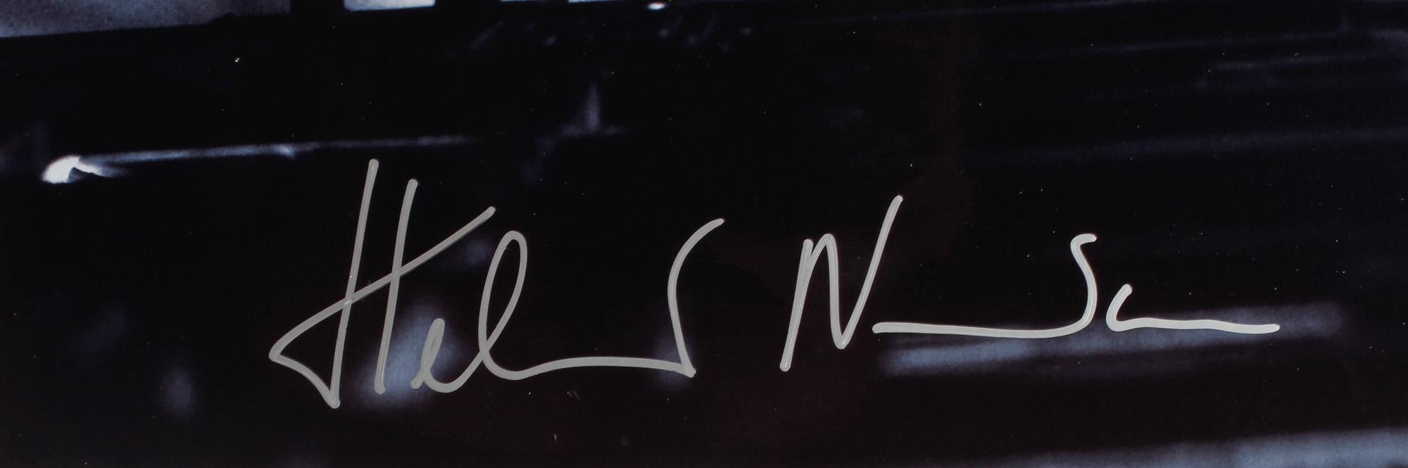 AUTOGRAFBILD, signerad Helmut Newton, 2000-tal.