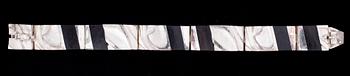 ZOLTAN POPOVITS, ARMBAND, sterling silver och ebenholtz, Lapponia 1987. Vikt 56 g.