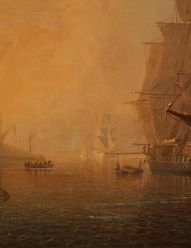 Johan Christian Berger, View towards Skeppsholmen and Södermalm in Stockholm.