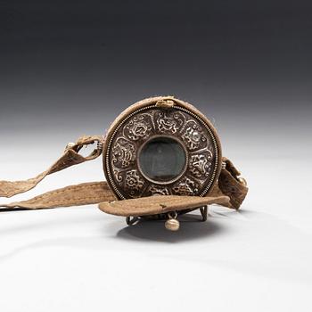 RESEIKONER, 2 st, "Ghau" och VOTIVBILD "Tsa-Tsa" 1900-tal.