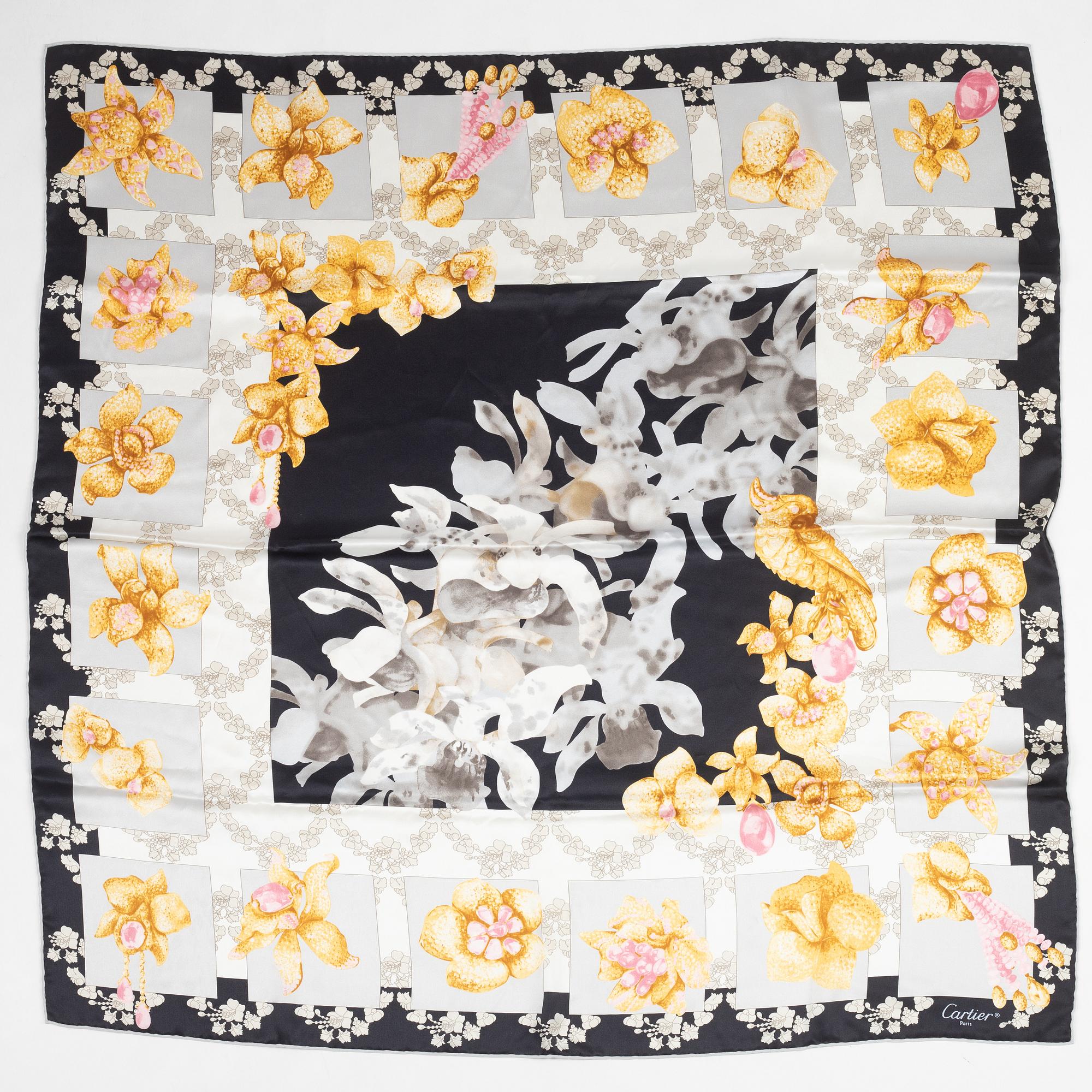 Cartier, scarf.