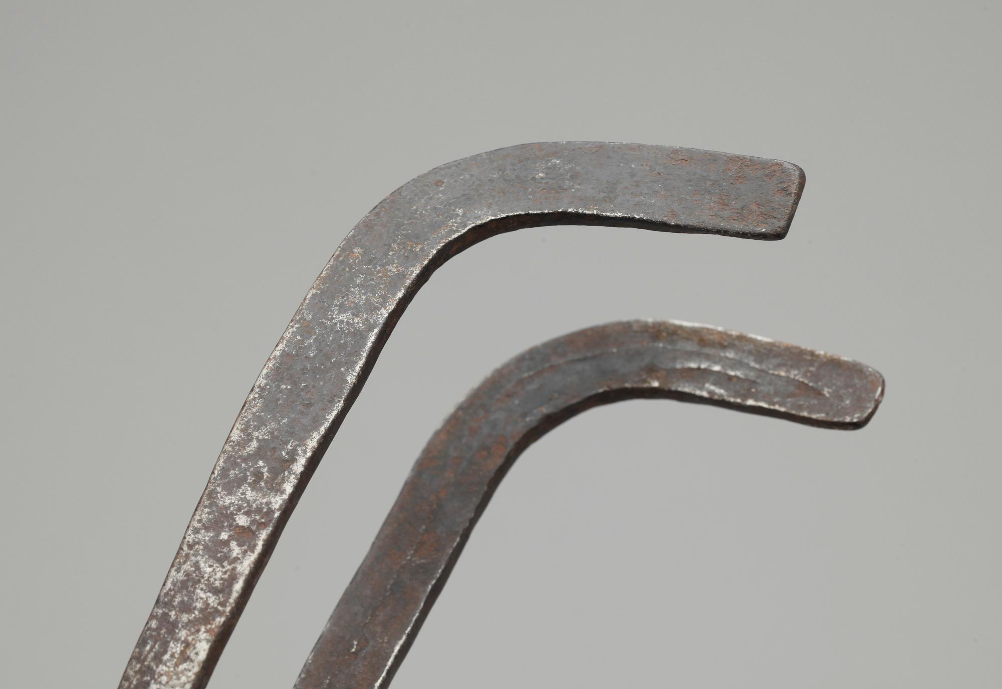 LJUSHÅLLARE, för trästicka, smidesjärn, 1600/1700-tal.