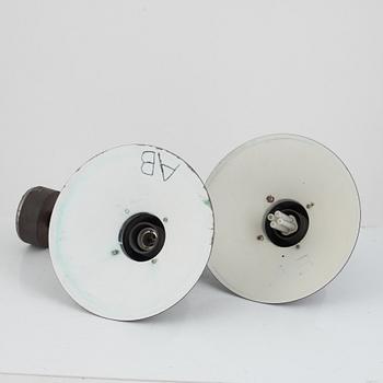 Alfred Homann & Ole Kjær, a pair of 'Nyhavn' wall lamps, Louis Poulsen, Denmark.