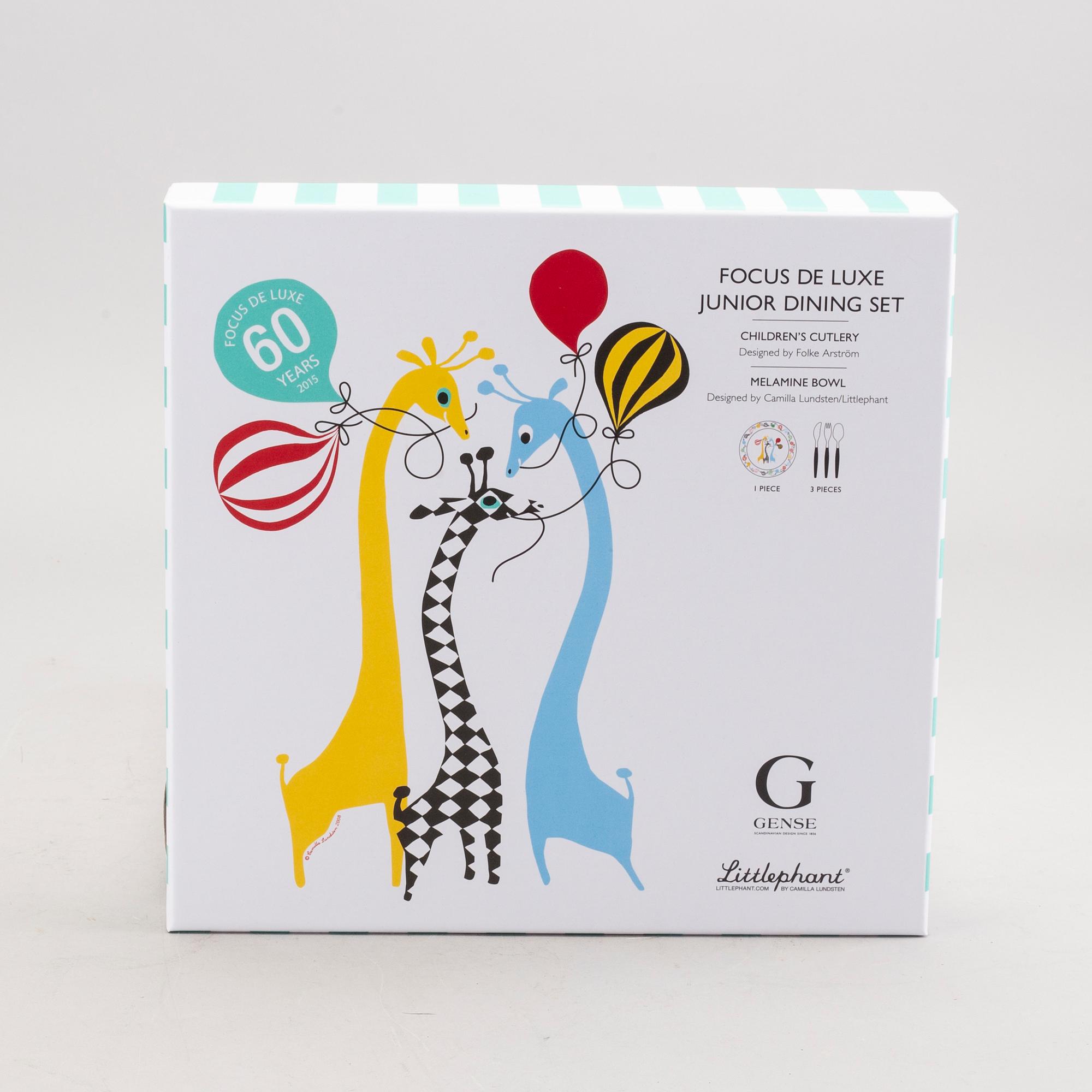 FOLKE ARSTRÖM, smögåsbestick, 32+6+2delar, "Focus De Luxe", rostfritt stål, Gense.