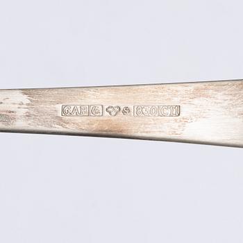 Jacob Ängman, a 50-piece silver flatware set, "Rosenholm", GAB, Stockholm, Sweden, 1935-2001.