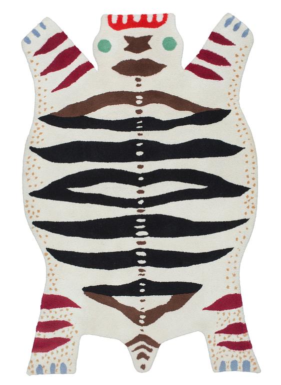 MATTA. "Odjursmattan" även "Matta nr 7". Handtuftad. 177 x 117 cm. Design av Josef Frank för Svenskt Tenn.