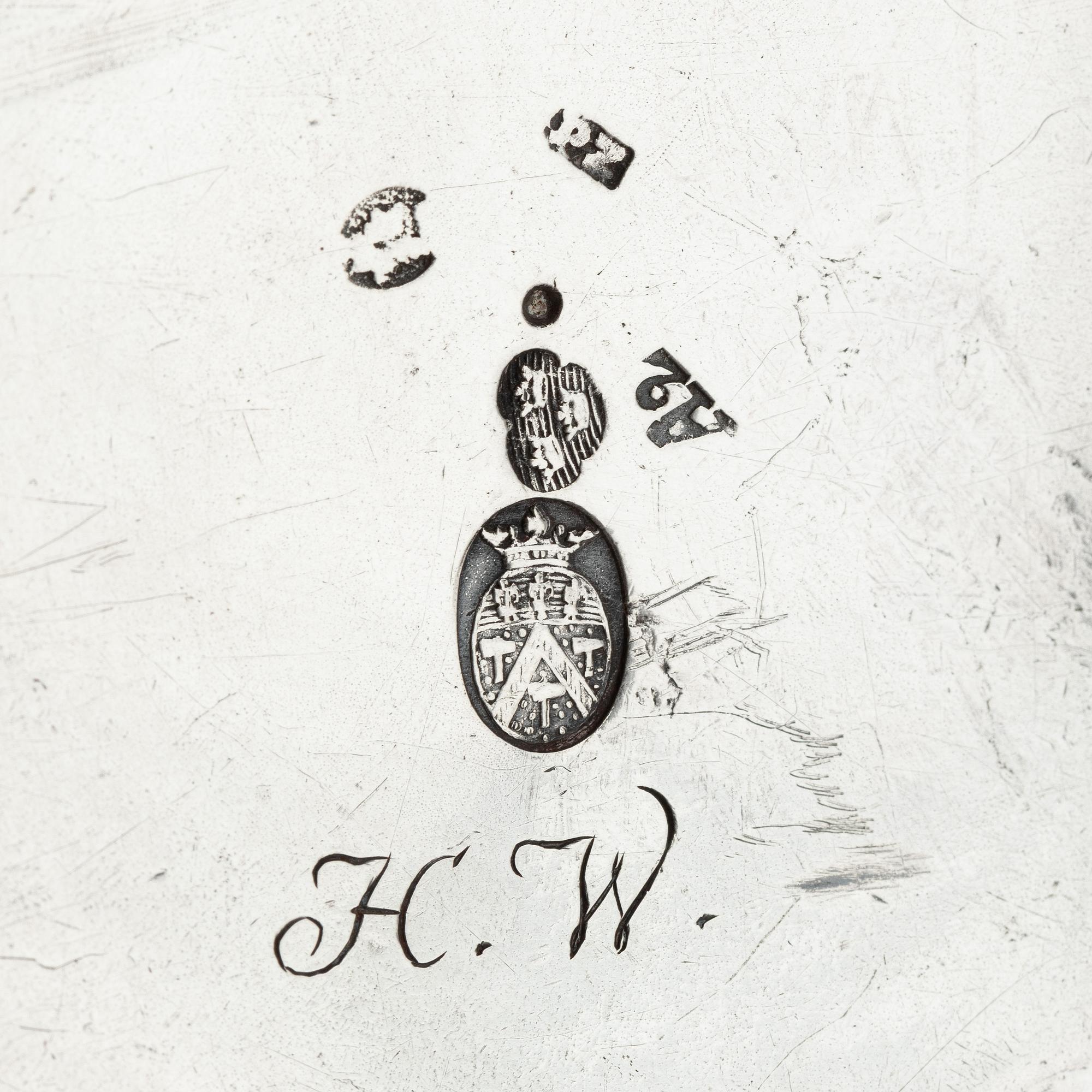 Pehr Zethelius, chokladkanna, silver, Stockholm 1789. Gustaviansk.