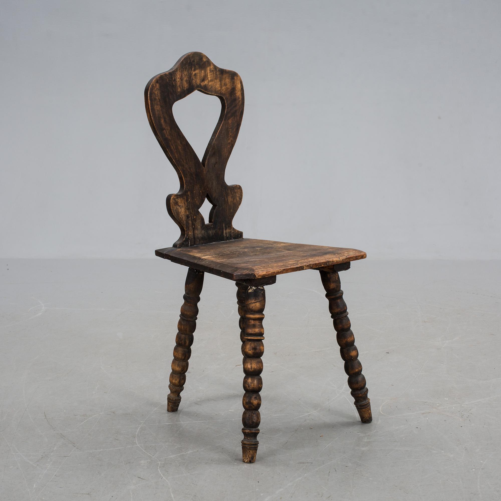 STOL, fornnordisk stil, sekelskiftet 1800/1900.