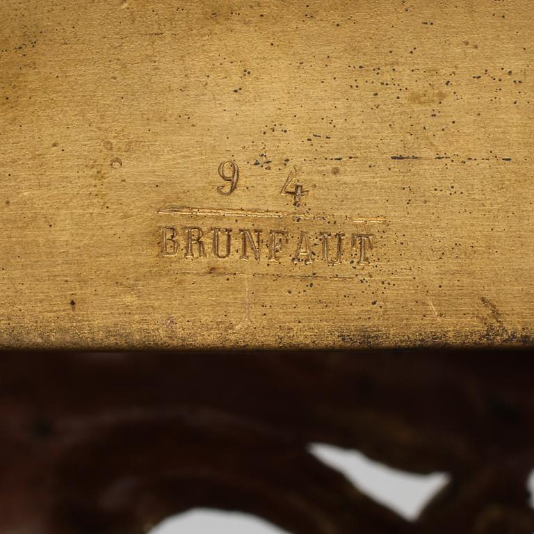 BORDSUR, Brunfaut, Frankrike, 1800-talets tredje kvartal.
