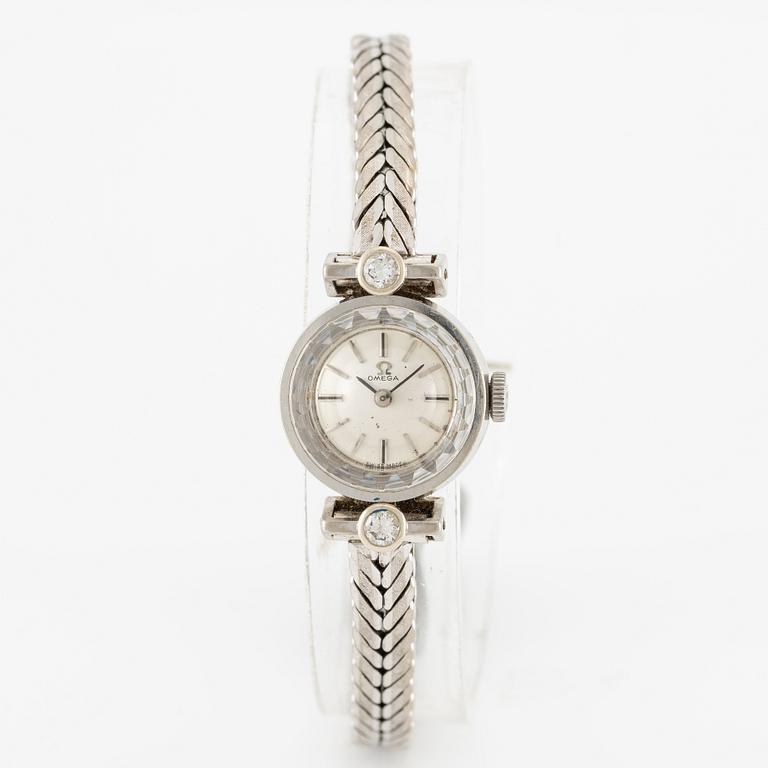 Omega, armbandsur, 18K guld, 17 mm.