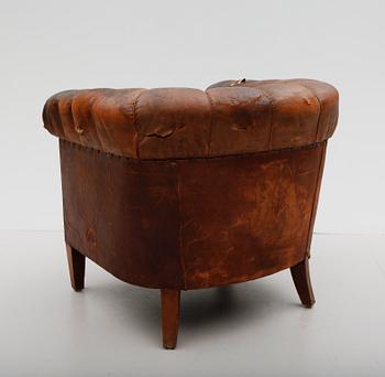 FÅTÖLJ, Chesterfield, 1900-talets första hälft.
