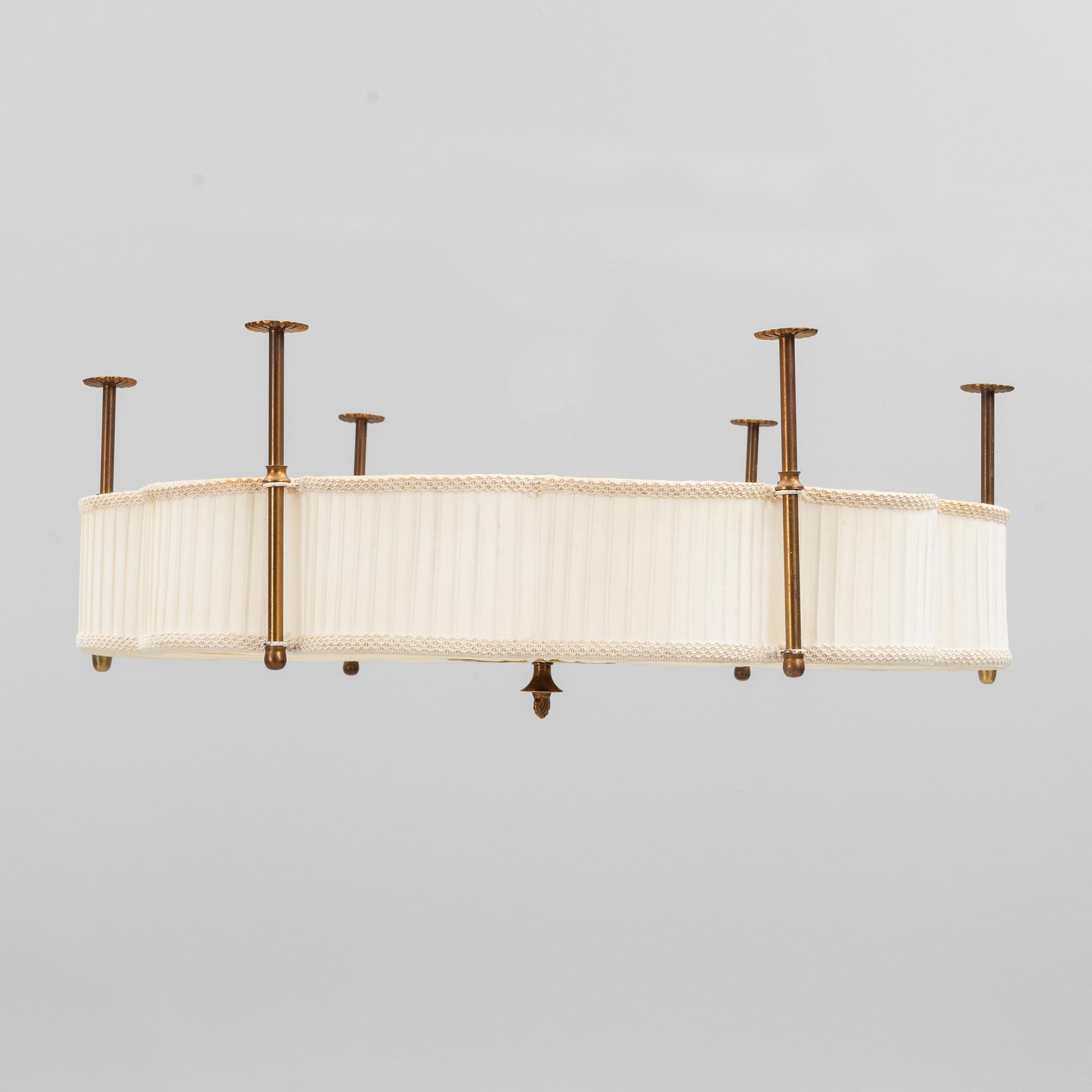 A Swedish Grace ceiling lamp, 1920's/30's.