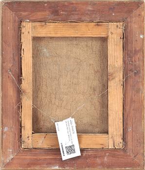 OKÄND KONSTNÄR, 2 st, olja på duk, Bär sign P. Anders, 1800-tal.