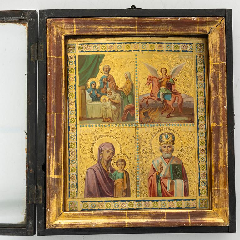 Four-register icon, Russia, circa 1900.