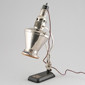 An ultraviolet ray lamp, made by Sollux, Hanau, Germany, first half of the 20th century.
