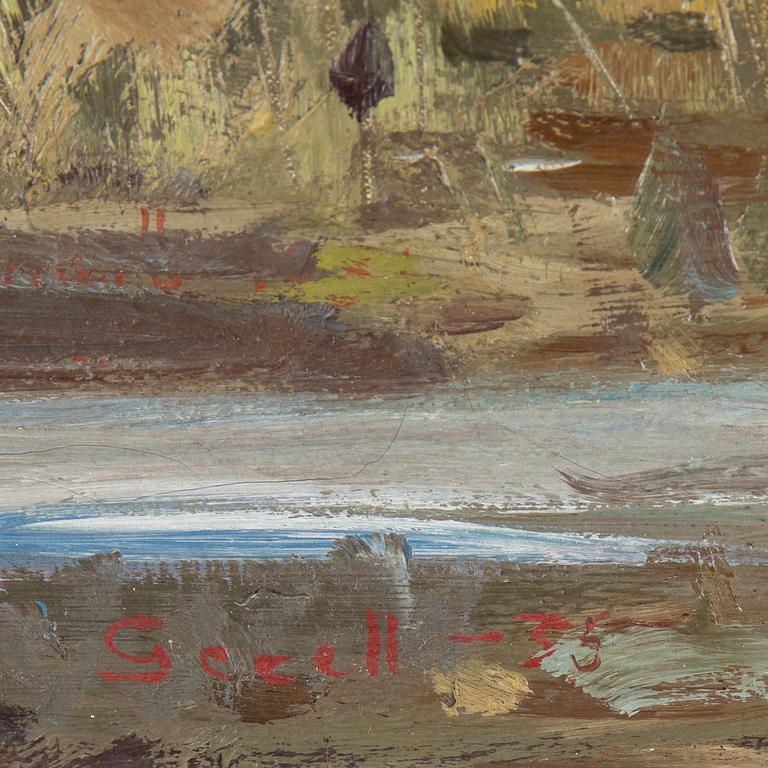 GRETA GERELL, oil on canvas, signed and dated -35.