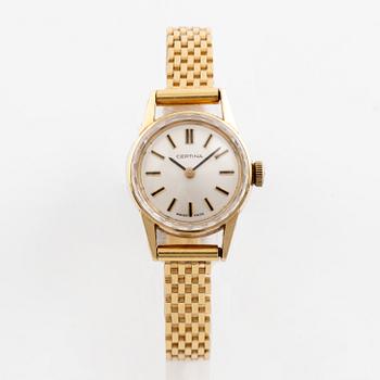 Certina, 18K guld, armbandsur, 19 mm.