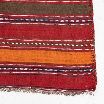 A Djajim rug, Aliabad, Hunza district, c 196 x 132 cm.