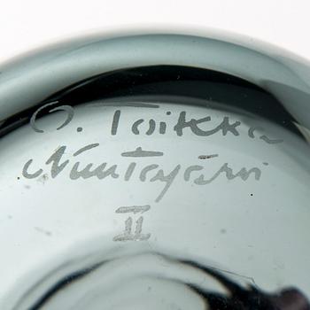 FIGURIN, glas, signerad O. Toikka Nuutajärvi II.