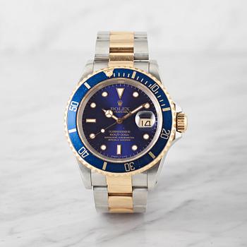 ROLEX, Oyster Perpetual Date, Submariner (1000ft=300m, SWISS-T< 25), Chronometer, wristwatch, 40 mm,