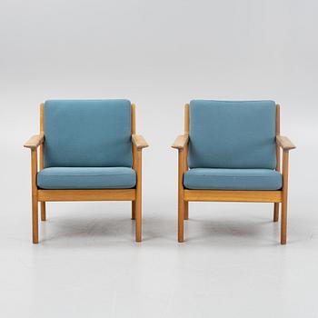 Hans J Wegner, fåtöljer, ett par, "GE-265", Getama, Gedsted, Danmark.