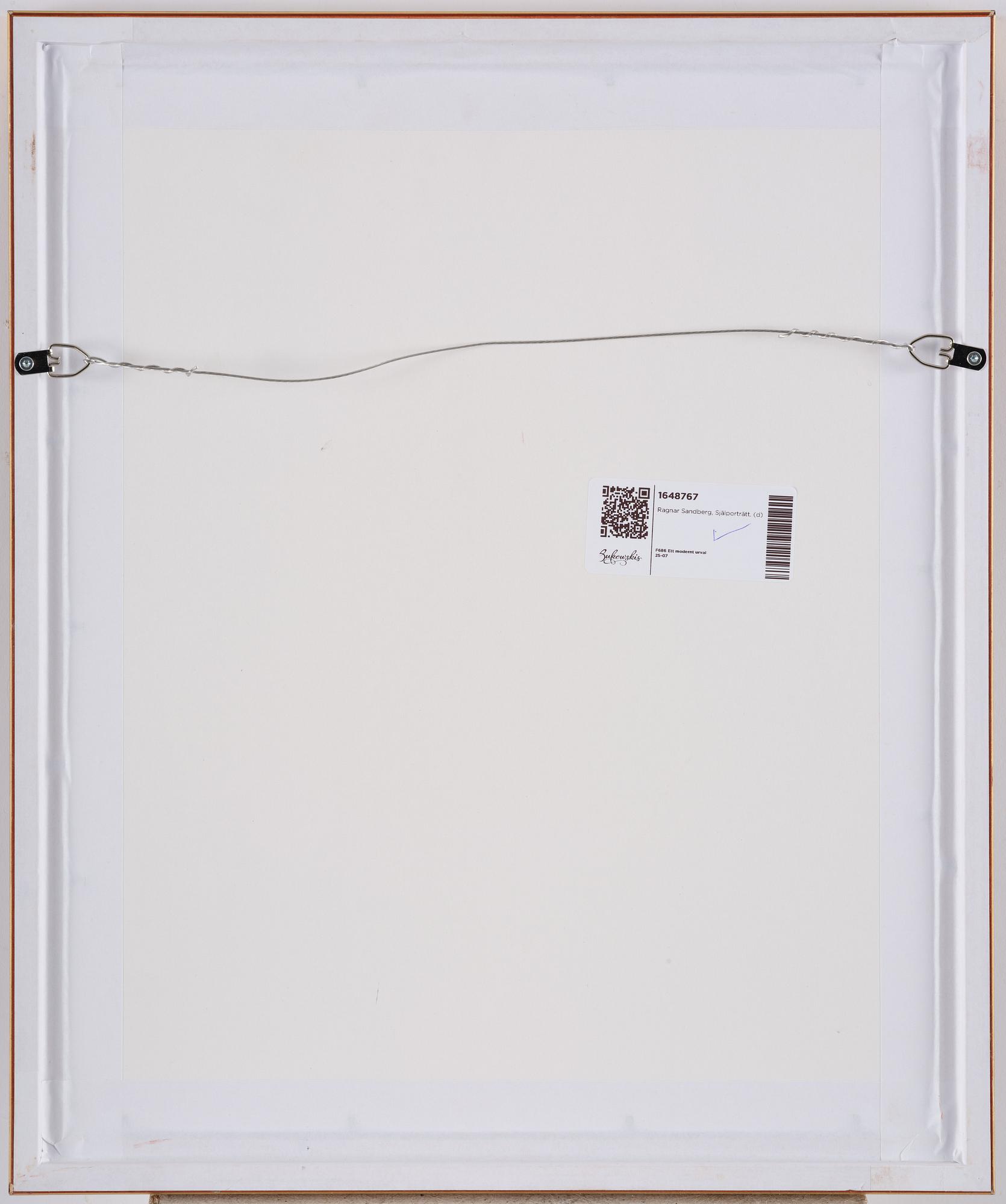 Ragnar Sandberg, Self-Portrait.