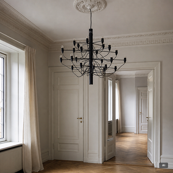 Gino Sarfatti, a model 2097/30 ceiling lamp, Flos, Italy.