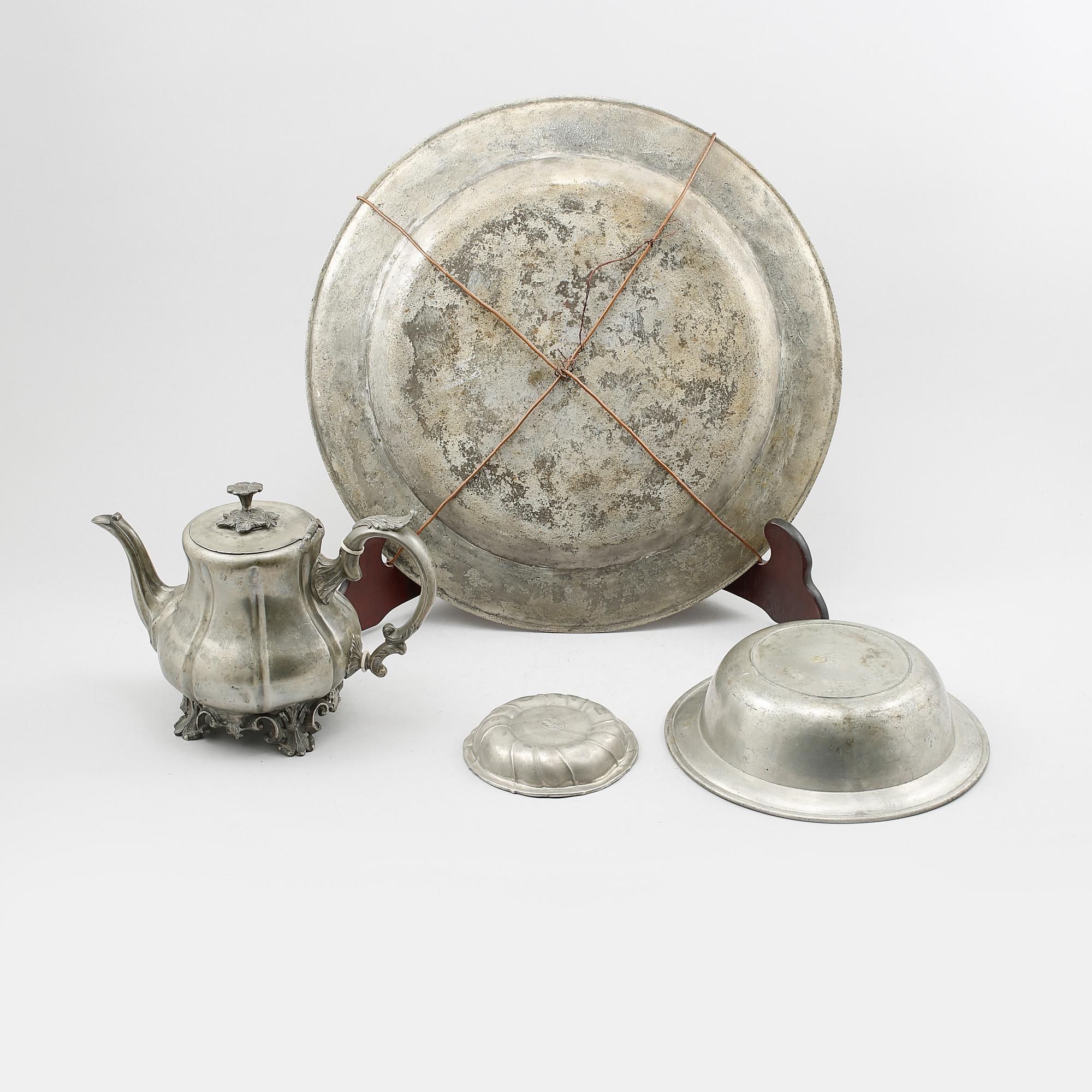 PARTI TENN, 4 delar, 17-1900-tal.