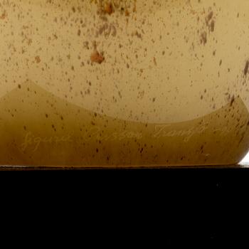 Sigurd Persson, a glass sculpture of an owl, Transjö, Sweden, signed and dated 1994.