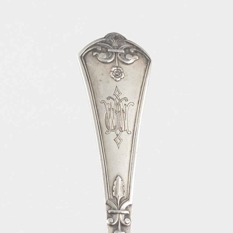 Lapparra & Gabriel, ostrongafflar, 6 st, silver, Paris (1902-1923).