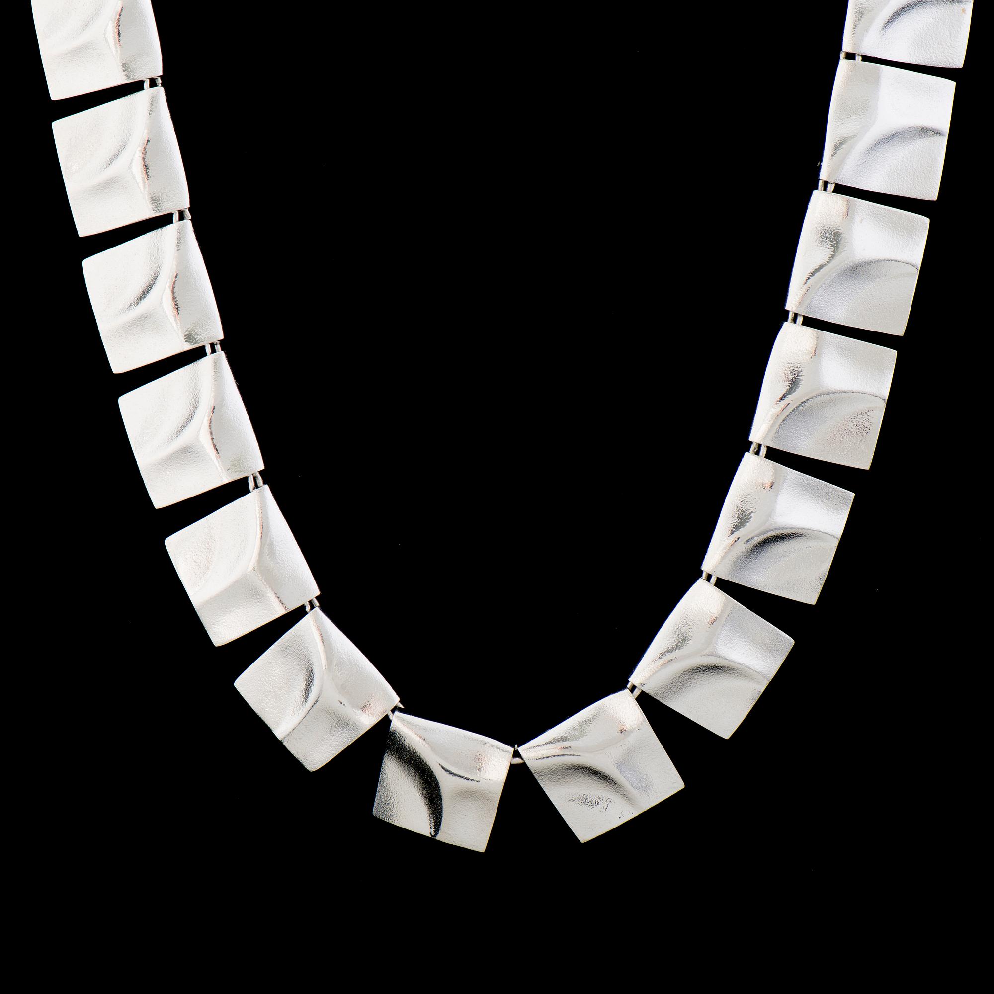 Björn Weckström, NECKLACE,  "Galactic heights", silver. Lapponia 1979.