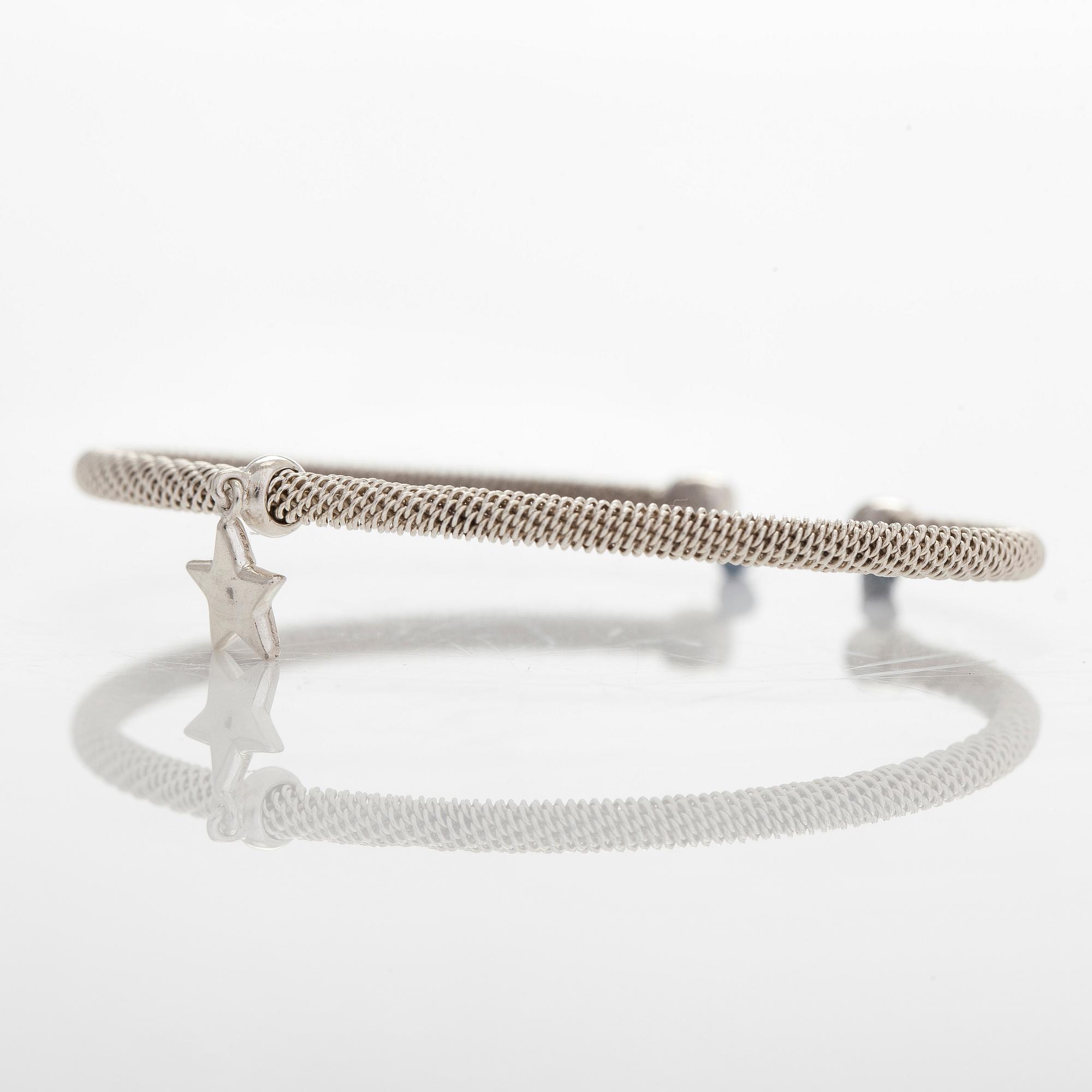 Tiffany & Co, rannekoru, "Somerset Star", sterling hopeaa.