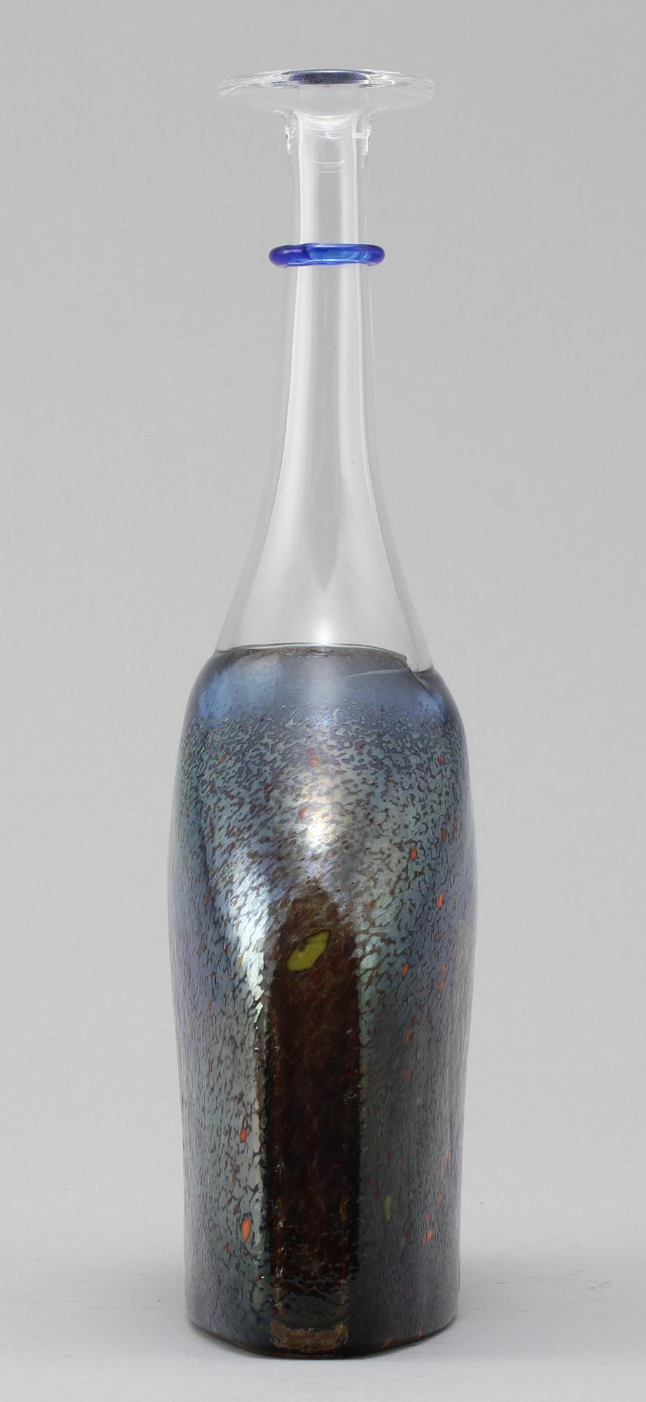 FLASKA, glas, Bertil Vallien, Kosta Boda, Artist Collection, 1900-talets fjärde kvartal.
