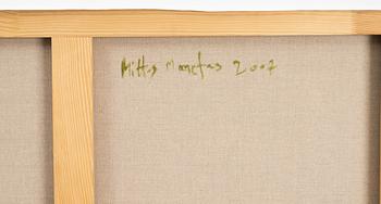 Miltos Manetas, olja på duk, signerad och daterad 2007 a tergo.