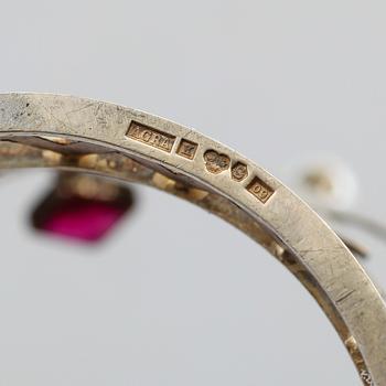 BRUDKRONA, förgyllt silver, Arne Adolfsson & Co, Malmö 1964. Vikt ca 143 gram.