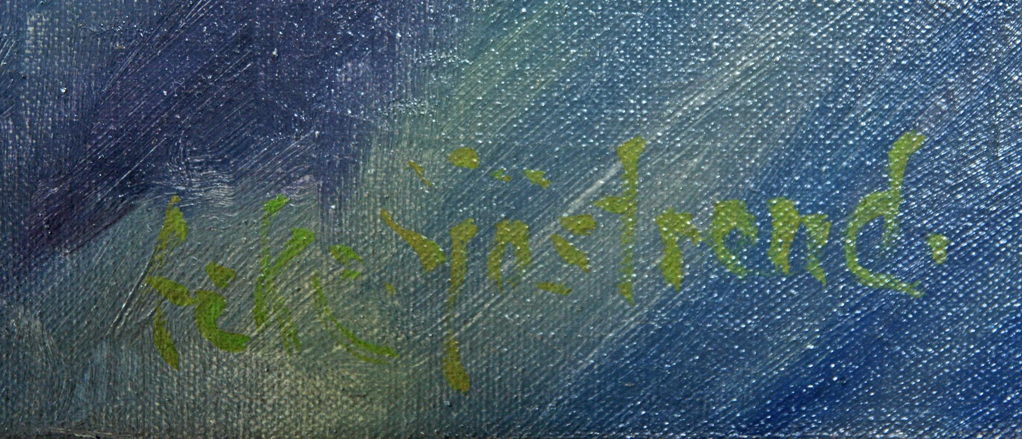 ACKE SJÖSTRAND, olja på duk, sign.