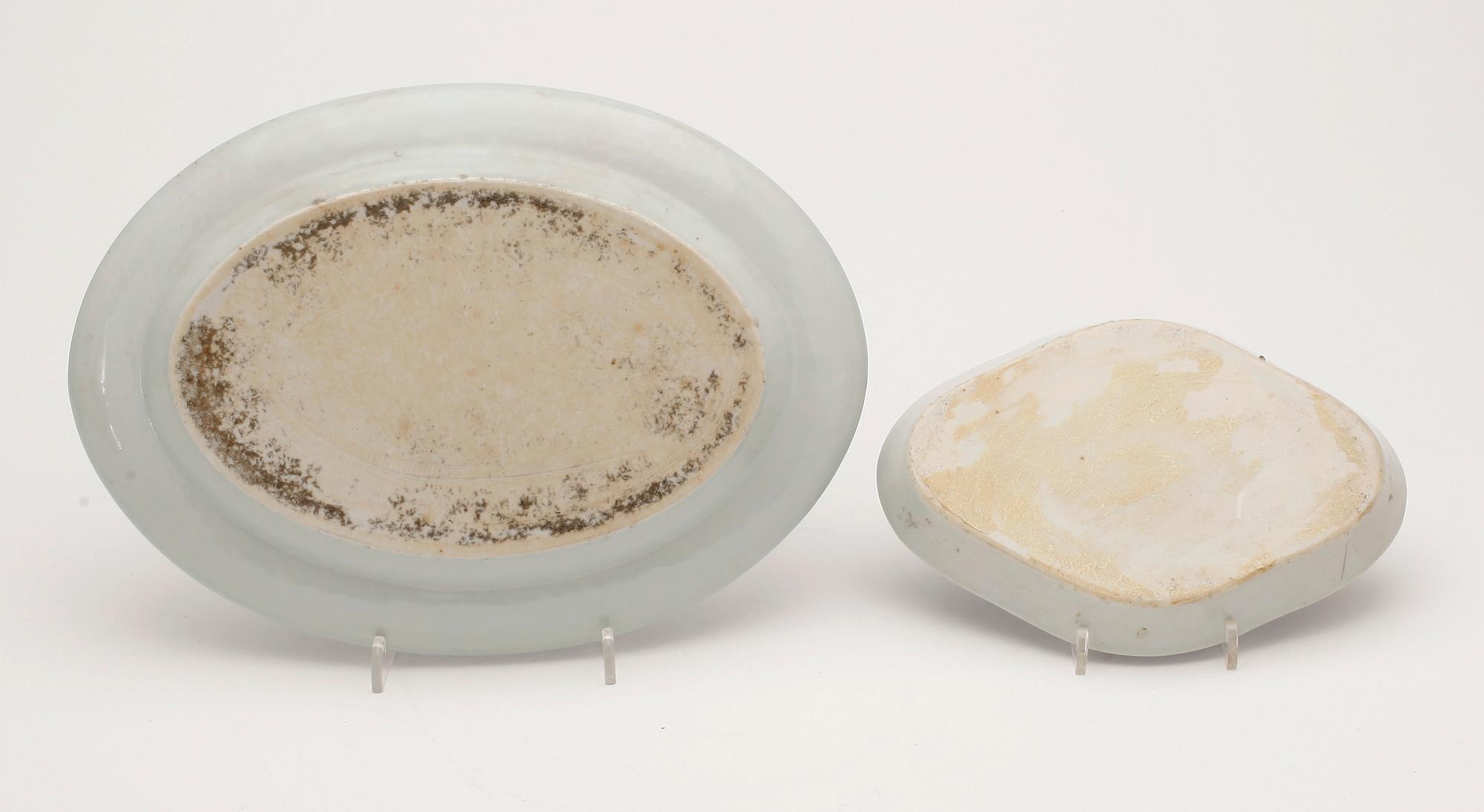 SERVISDELAR, 14 st, porslin, Kina, Jiaqing (1796-1820).