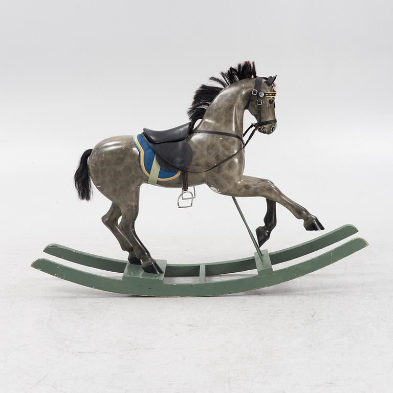 A rocking horse, early 20th century.