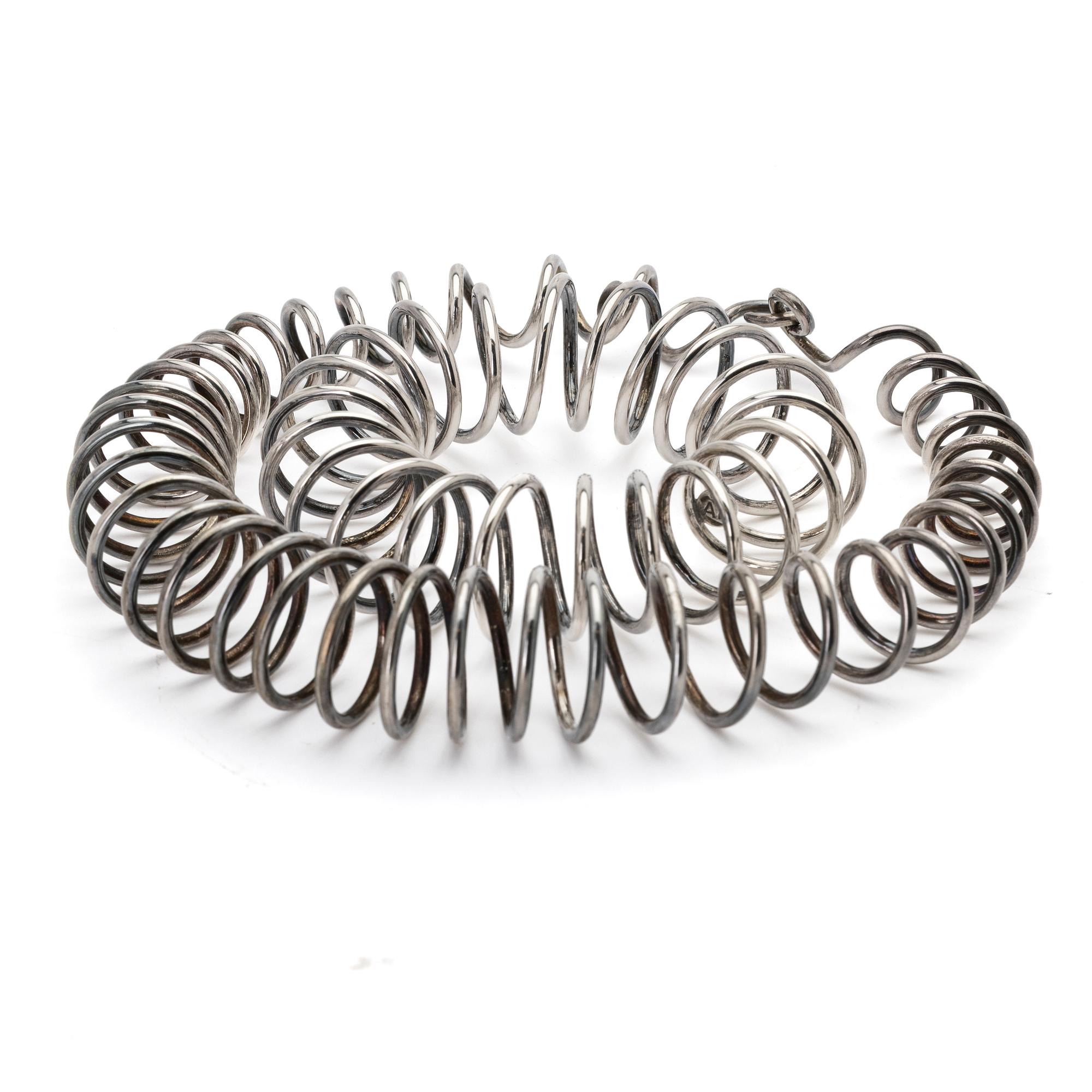 Necklace and Bracelet, Sterling Silver.