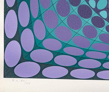 Victor Vasarely, serigraph signed and numbered EA XIV/XXV.
