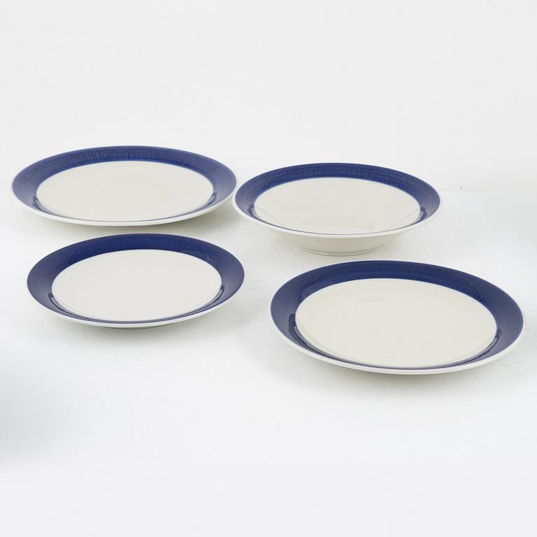 Hertha Bengtson, a 52-piece 'Koka Blå' dinner service, Rörstrand, Sweden.