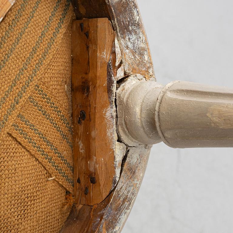 A pair of Gustavian chairs, around 1800.