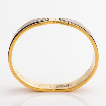 Michaela Frey, armband och halssmycke, förgylld metall, emalj.